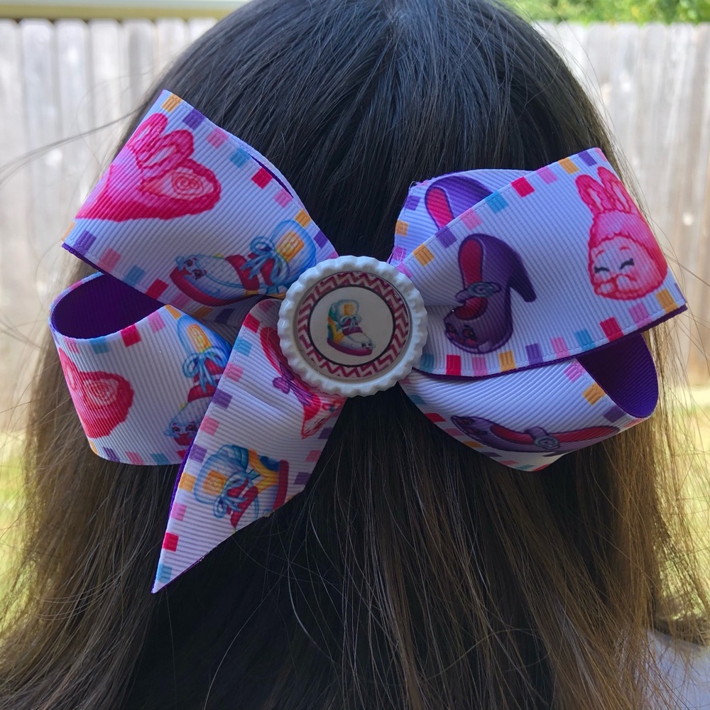 Blue & Purple Shopkins Bow Set